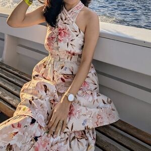 Express Tiered Floral Dress